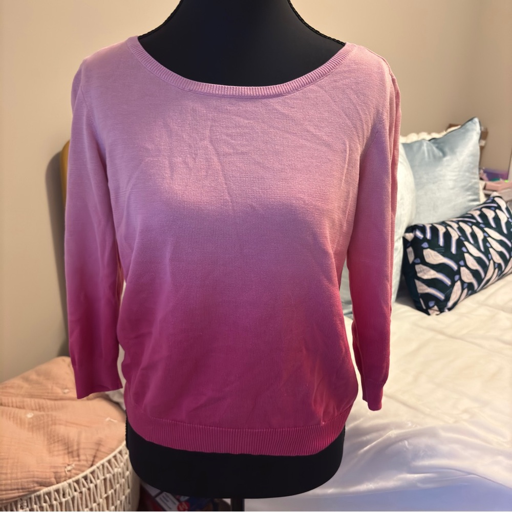 Ralph Lauren Pink Ombre Crew Neck Sweater